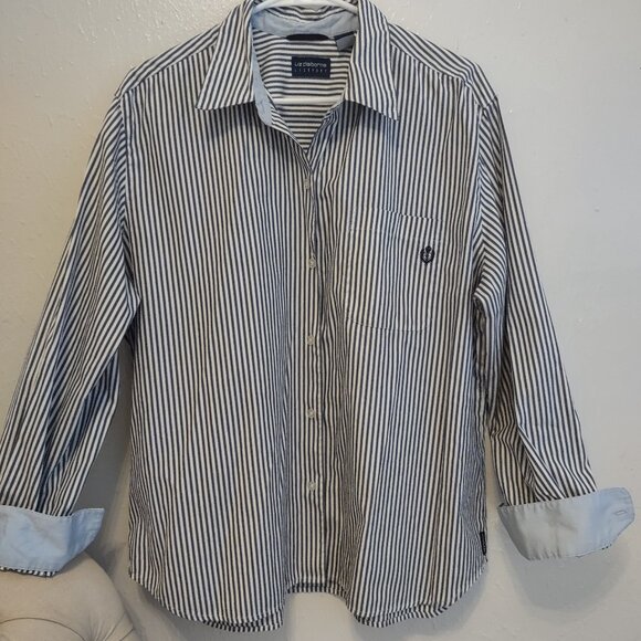 Liz Claiborne Tops - SOLD Vintage Liz Sport Striped Button Down Blouse Sz. XL